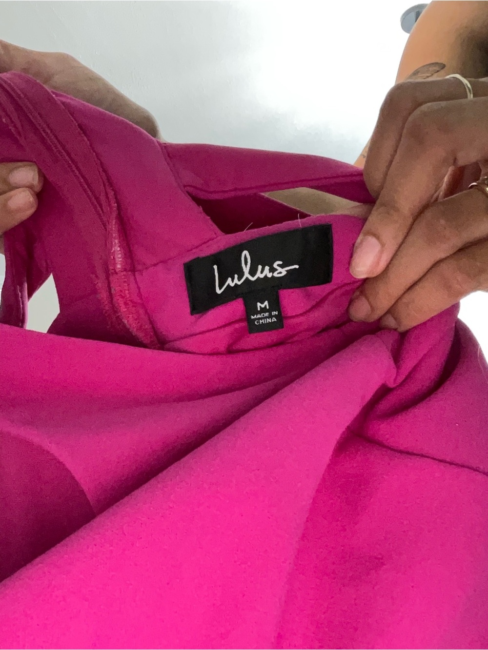 Lulu's Bright Fuchsia Sleeveless Fit-and-Flare Dress - Picture 5 of 5